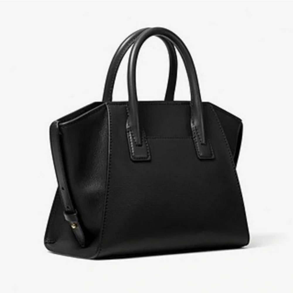 Michael Kors Avril Small Satchel Crossbody Black - Picture 3 of 16